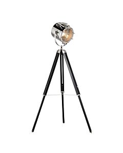 Endon Lighting - Nautical - EH-NAUTICAL-FL - Nickel Black Tripod Floor Lamp