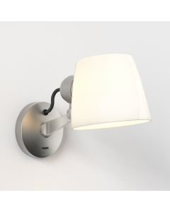 Astro Lighting - Imari - 1460006 - Nickel White Porcelain Adjustable Wall Light