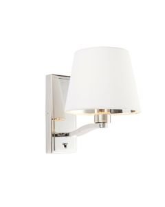Endon Lighting - Harvey - 73026 - Nickel Vintage White Wall Light