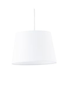 White Cotton 23cm Tapered Cylinder Pendant or Lamp Shade