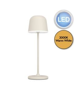 Eglo Lighting - Mannera - 900461 - LED Sand White IP54 Touch Outdoor Portable Lamp