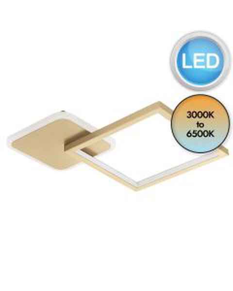 Eglo Lighting - Gafares - 900424 - LED Gold White Flush Ceiling Light