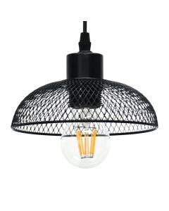 Cassidy - Small Black Mesh Easy Fit Metal Pendant Shade