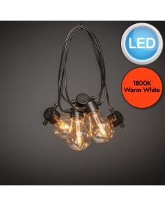 Konstsmide - Festoon LED light set 10 amber replaceable bulb - 2391-800EE