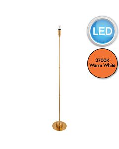 Endon Lighting - Burley Rechargeable - 110460 - LED Aged Brass Touch Base Only Floor Lamp