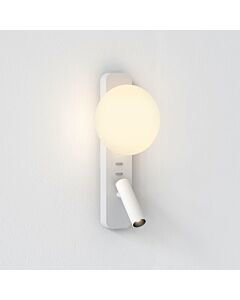 Astro Lighting - Zeppo - 1176008 - White Frosted Glass Reading Wall Light
