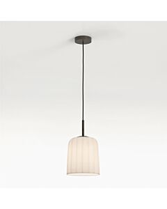 Astro Lighting - Veo - 1455006 - Bronze White Ribbed Glass Ceiling Pendant Light