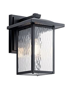 Kichler Lighting - Cappanna - KL-CAPPANNA-M-BKT - Black Clear Glass IP44 Outdoor Wall Light
