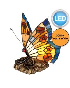 Elstead - Quoizel - Tiffany Animal Lamps QZ-OBUTTERFLY-TL Table Lamp