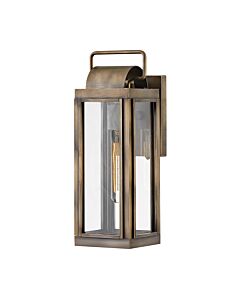 Hinkley Lighting - Sag Harbor - HK-SAG-HARBOR-S-BU - Burnished Bronze Clear Glass IP44 Outdoor Wall Light