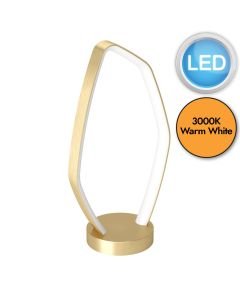 Eglo Lighting - Vallerosa - 900918 - LED Brushed Brass White Table Lamp
