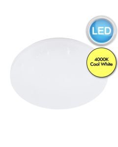 Eglo Lighting - Frania-S - 900363 - LED White IP44 Bathroom Ceiling Flush Light