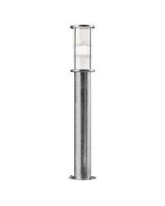 Nordlux - Linton - 2218308031 - Galvanized Steel Clear Ribbed Glass IP54 Outdoor Post Light