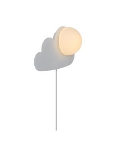 Nordlux - Skyku Cloud - 2312971001 - Matt White Glass Plug In Wall Light