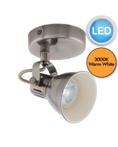Eglo Lighting - Seras - 96552 - LED Antique Nickel Cream Spotlight