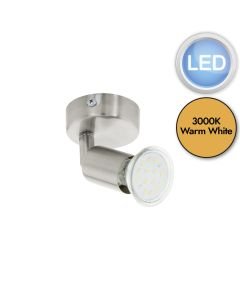 Eglo Lighting - Buzz-LED - 92595 - LED Satin Nickel Spotlight