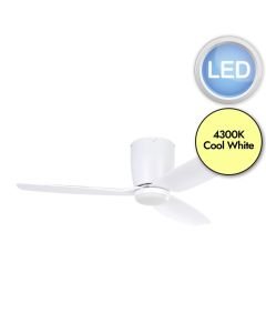 Eglo Lighting - Bavaro - 35086 - LED White Milky Ceiling Fan
