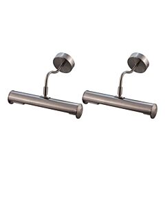 Set of 2 Aston - Satin Chrome 280mm Picture Lights