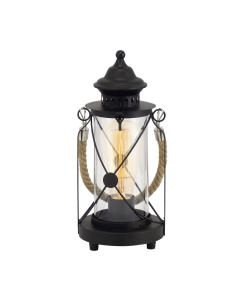 Eglo Lighting - Bradford - 49283 - Black Clear Glass Table Lamp