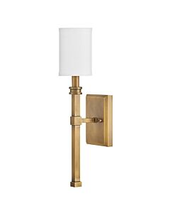 Hinkley Lighting - Moore - HK-MOORE-WB1-HB - Heritage Brass Ivory Wall Light