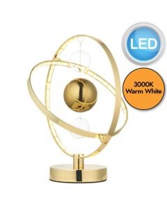 Endon Lighting - Muni - 102609 - LED Gold Clear Glass Table Lamp
