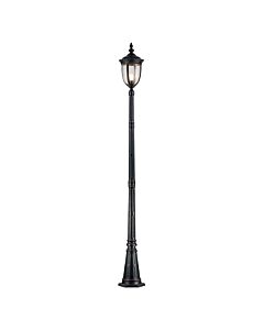 Elstead Lighting - Cleveland - CL5-M - Weathered Bronze Clear Seeded Glass IP44 Outdoor Lamp Post