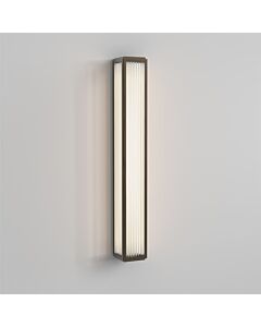 Astro Lighting - Boston - 1370012 - LED Bronze Clear Ribbed Glass IP44 Bathroom Strip Wall Light