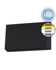 Eglo Lighting - Spongano - 900887 - LED Black Clear IP65 Outdoor Wall Washer Light