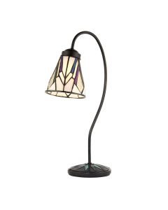 Interiors 1900 - Astoria - 74364 - Dark Bronze Tiffany Glass Table Lamp