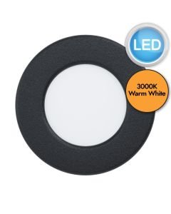 Eglo Lighting - Fueva 5 - 99142 - LED Black White Recessed Ceiling Downlight