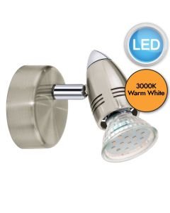Eglo Lighting - Magnum-LED - 92641 - LED Satin Nickel Chrome Spotlight