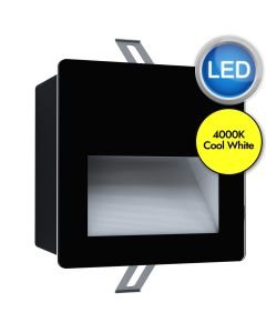 Eglo Lighting - Aracena - 99574 - LED White Black Glass IP65 Outdoor Recessed Marker Light
