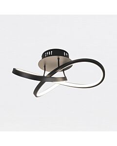 Matt Black LED Loop Ceiling Light