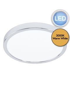 Eglo Lighting - Fueva 5 - 99266 - LED Chrome White IP44 Bathroom Ceiling Flush Light
