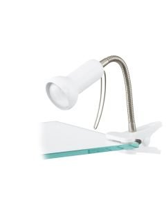 Eglo Lighting - Fabio - 81262 - White Silver Task Clamp Lamp