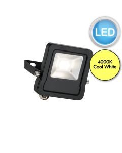 Saxby Lighting - Surge - 78962 - LED Black Clear Glass IP65 10W Outdoor Floodlight