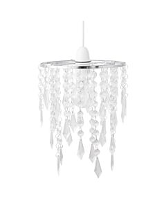Chrome & Clear Jewels Light Shade