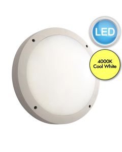 Saxby Lighting - Luik - 61652 & 69231 - LED White Opal 18w Gear Tray Plain Casing Outdoor Bulkhead Light