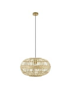 Eglo Lighting - Amsfield - 49771 - Brown Wood Ceiling Pendant Light