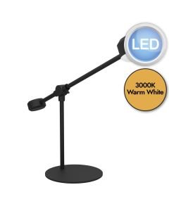Eglo Lighting - Clavellina - 900353 - LED Black White Task Table Lamp
