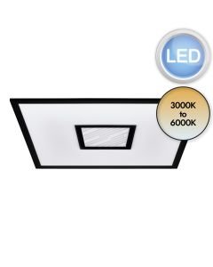 Eglo Lighting - Bordonara - 900571 - LED Black White Flush Ceiling Light