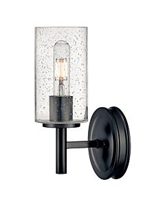 Hinkley Lighting - Collier - HK-COLLIER1-BX - Black Clear Seeded Glass Wall Light
