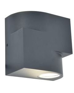 Lutec - Marbo - 5288001118 - Dark Grey Clear Glass 2 Light IP44 Outdoor Wall Washer Light