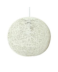 Abaca - White 14" Globe Ceiling Light Shade
