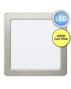 Eglo Lighting - Fueva 5 - 99184 - LED Satin Nickel White Recessed Ceiling Downlight