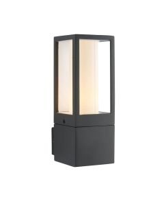 Saxby Lighting - Lantern - 99548 - Grey Opal IP44 Outdoor Wall Light