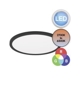 Eglo Lighting - Rovito-Z - 900091 - LED Black White Flush Ceiling Light