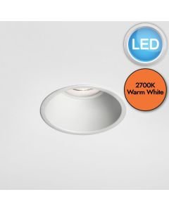 Astro Lighting - Minima Round LED 1249005 - Textured White Downlight/Recessed Spot Light
