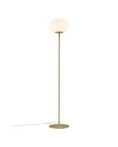 Nordlux - Alton - 2010514001 - Brushed Brass Opal Glass Floor Lamp