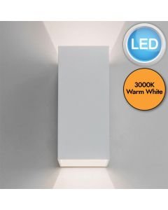 Astro Lighting - Oslo 160 LED 1298006 - IP65 Textured White Wall Light